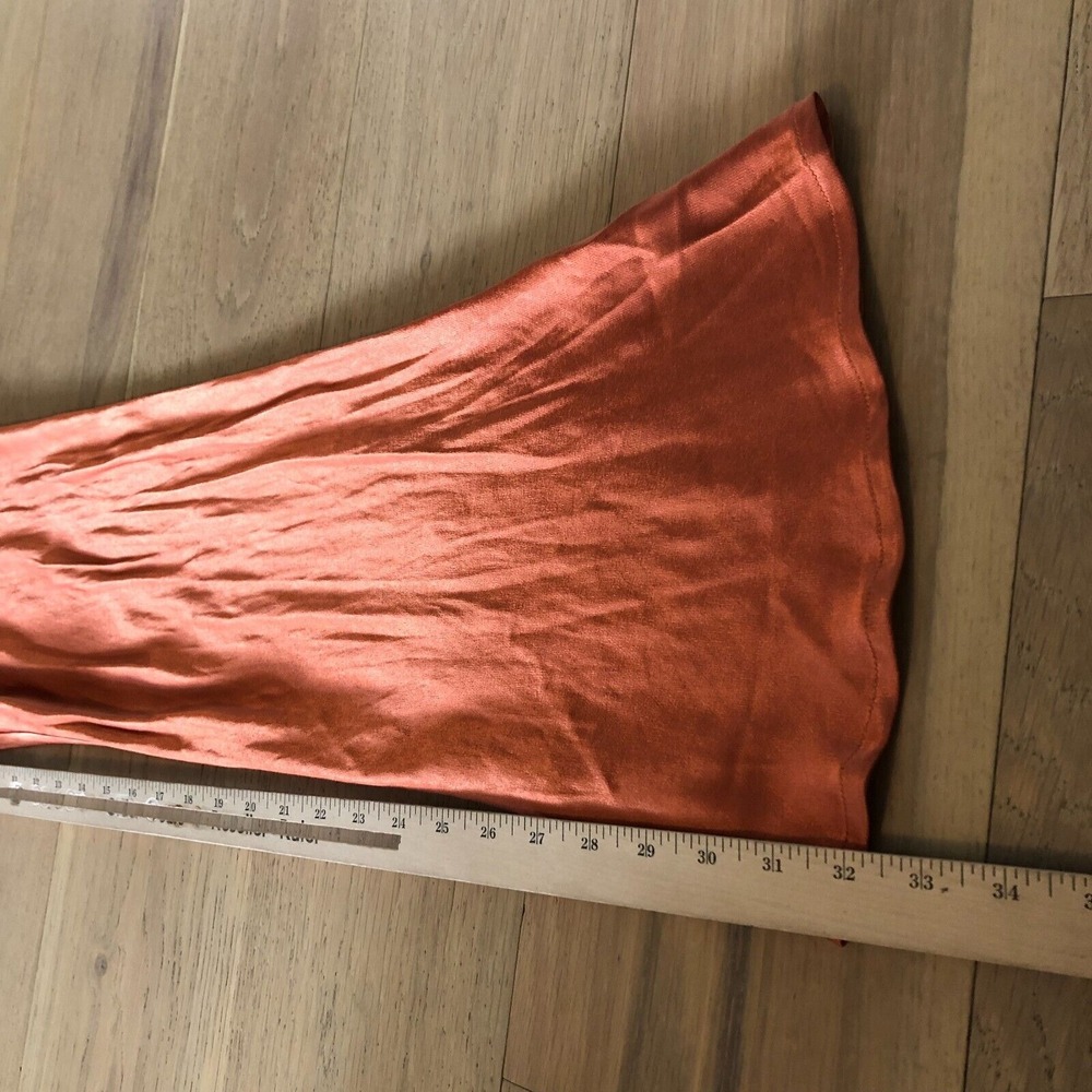 DISSH Simone Orange Satin Bias Cut Pants- Orange, AU 10 US 6 - Picture 7 of 13